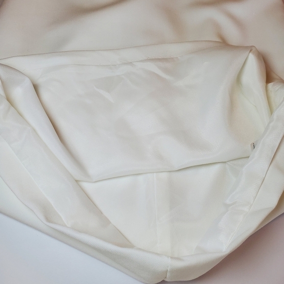 Lulus Dinah White One Shoulder Dress Sz M - Picture 15 of 17